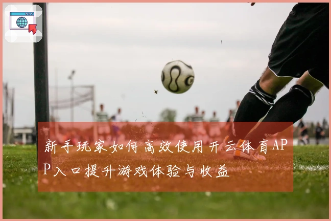 新手玩家如何高效使用开云体育APP入口提升游戏体验与收益