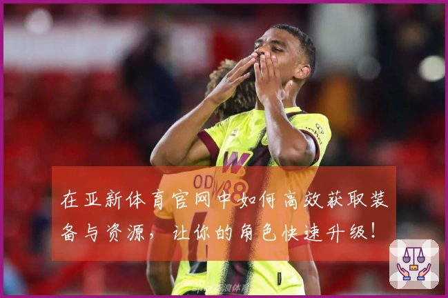 在亚新体育官网中如何高效获取装备与资源，让你的角色快速升级！